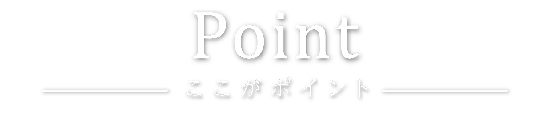 ここがポイント